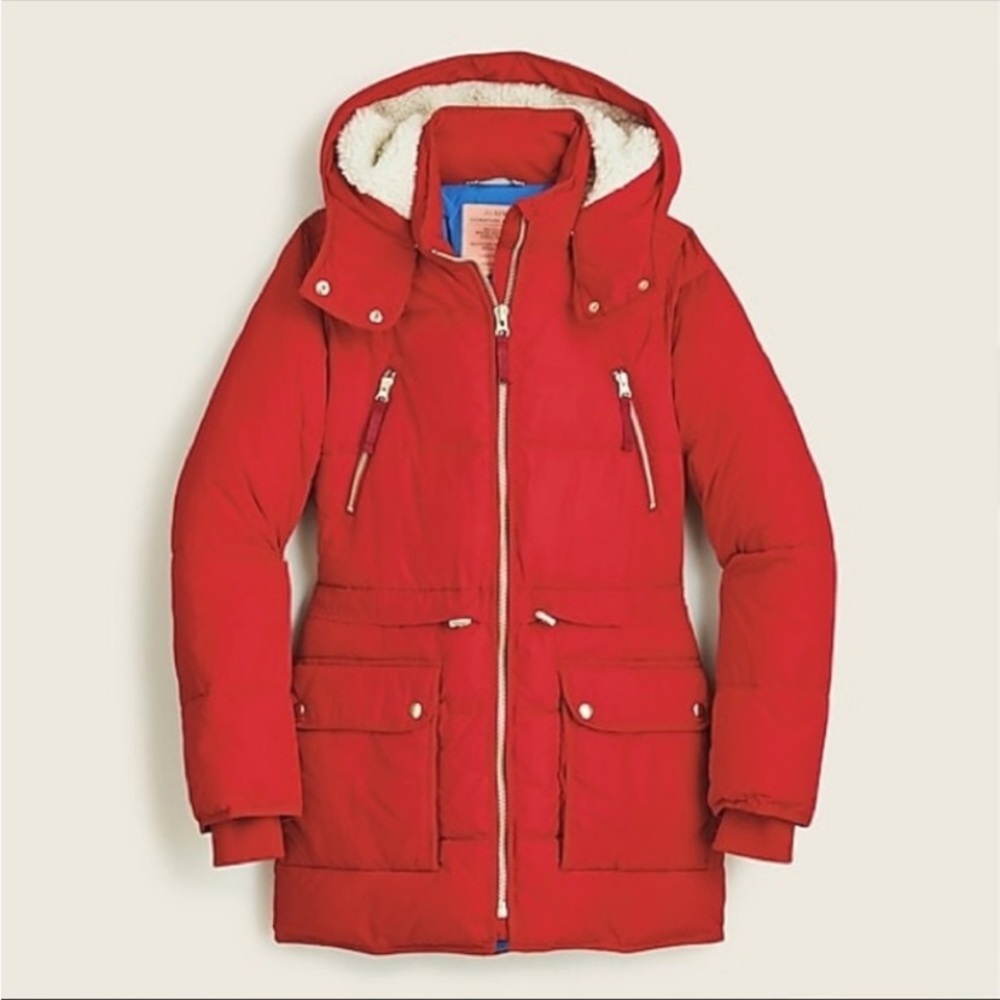 NWT J. Crew Chateau puffer jacket winter coat